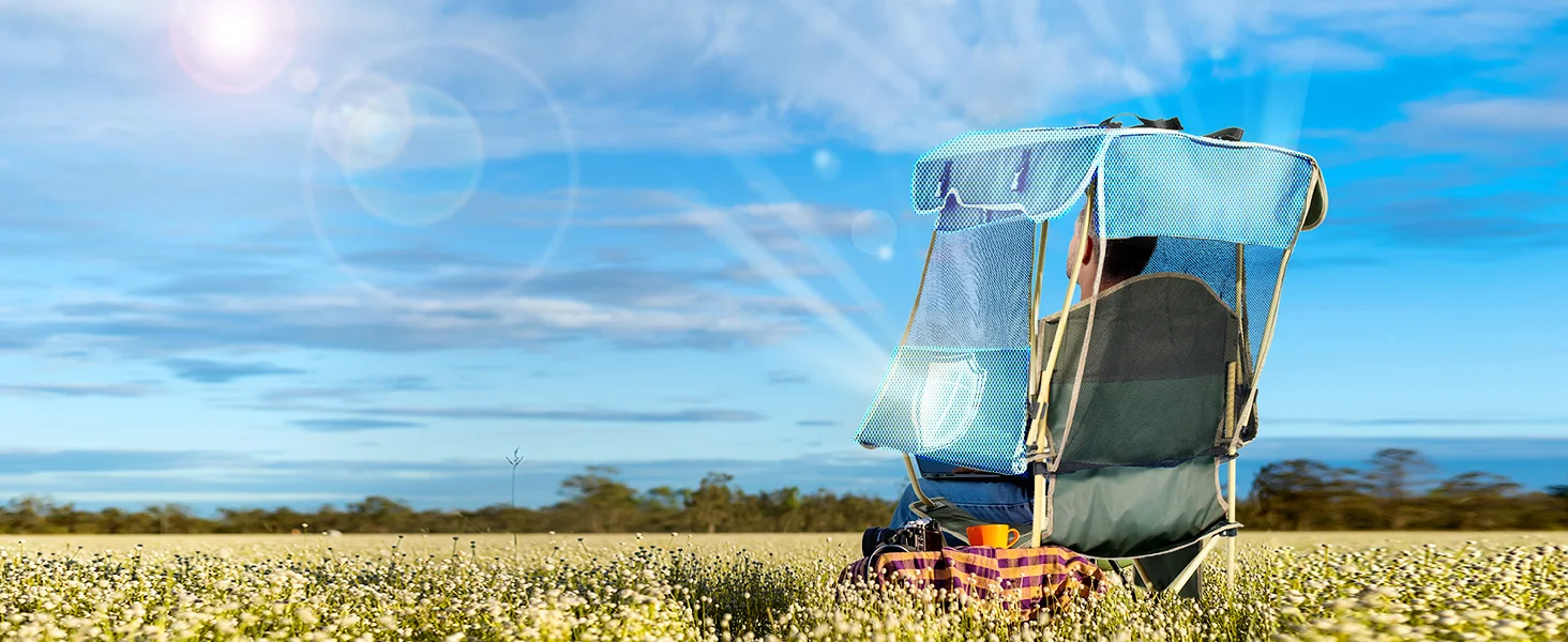 foldable canopy chair