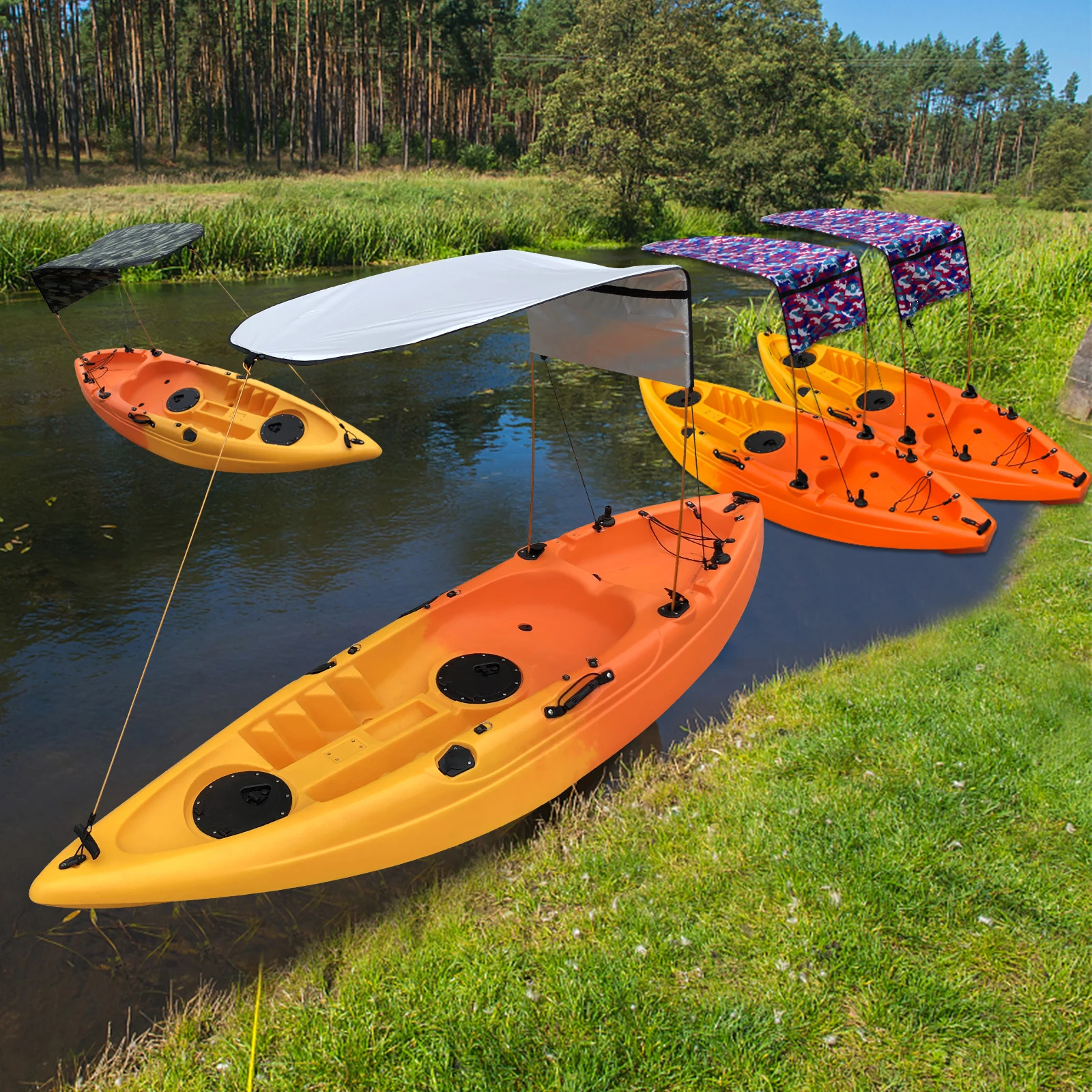 Kayak Boat Canoe Sun Shade Canopy for Single Person