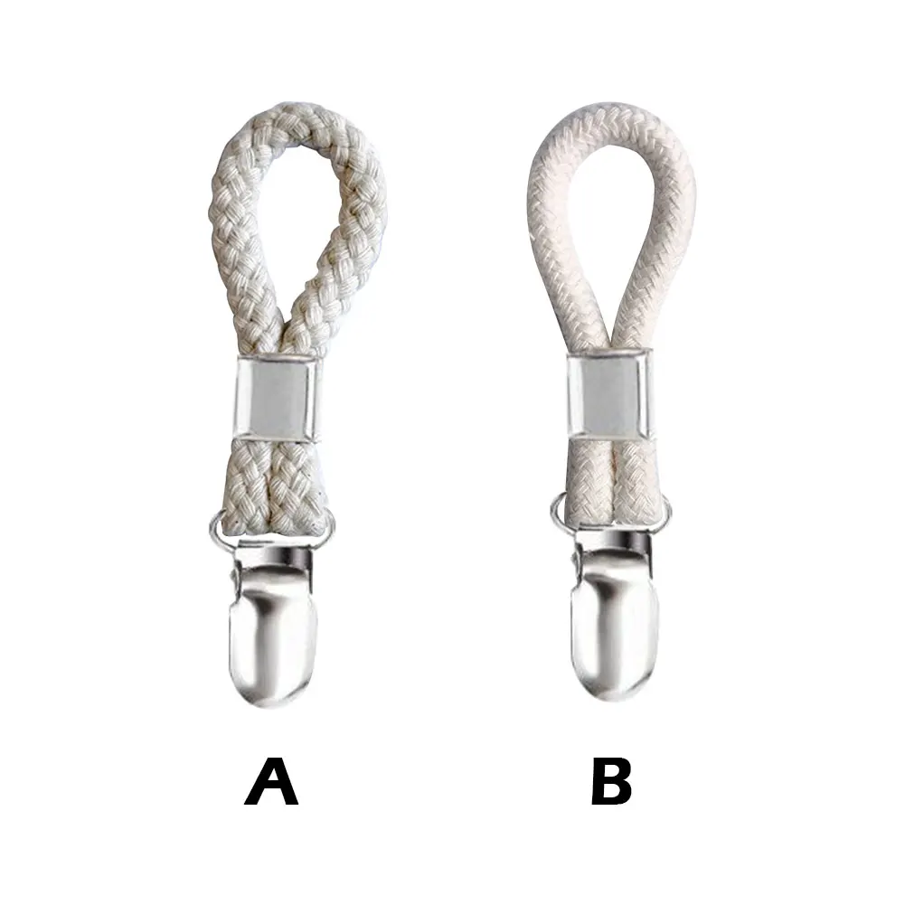 4pcs Fixed For Hanging Laundry Kitchen Storage Towel Clip Clothes Peg Bathroom Lanyard Space Saving For Pet Towels Socks Gloves