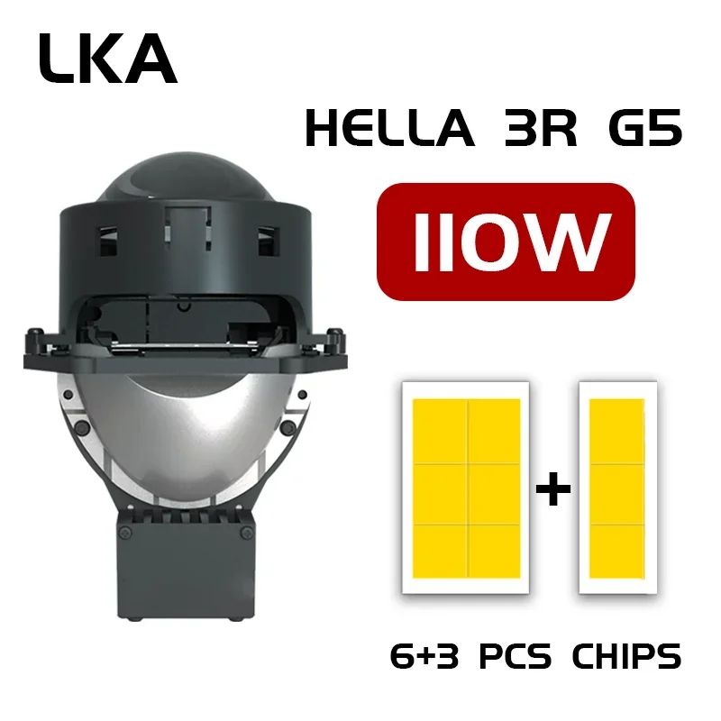 

3 Inch Bi Led Projector Lenses 5500K Hella 3R G5 H1 H4 H7 9005 9006 Lamps Retrofit Motorycle Car Led Lights 9 Led Chips Lens