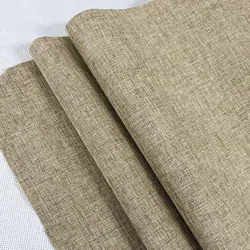 Versatile Multi - Color Self - Adhesive Decorative Fabric with Fine Linen Texture for Framing and Handicrafts (BROWN)
