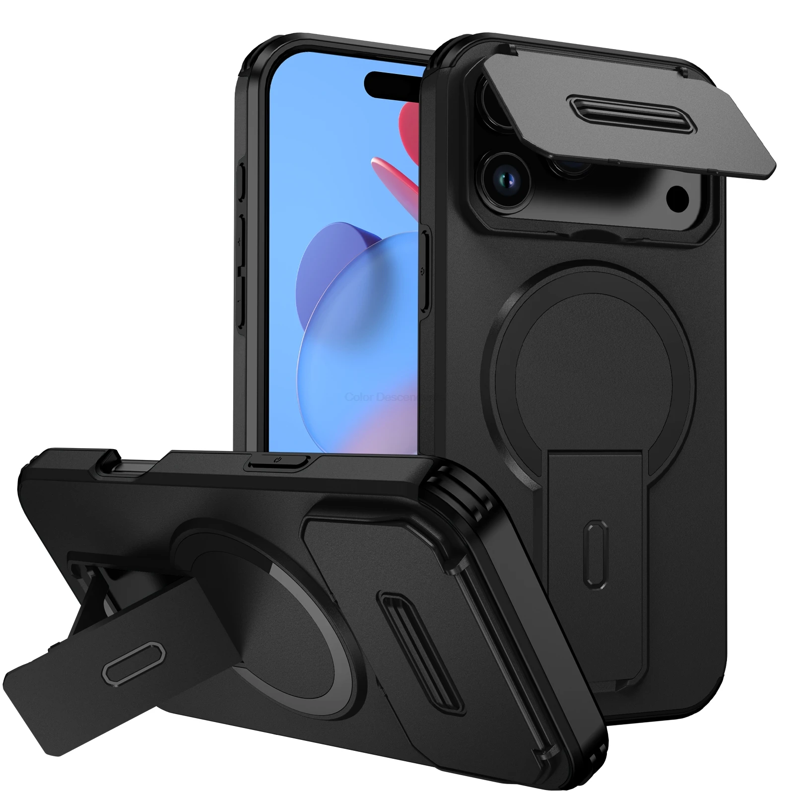 Shockproof Armor Slide Camera Lens Protection Phone Case