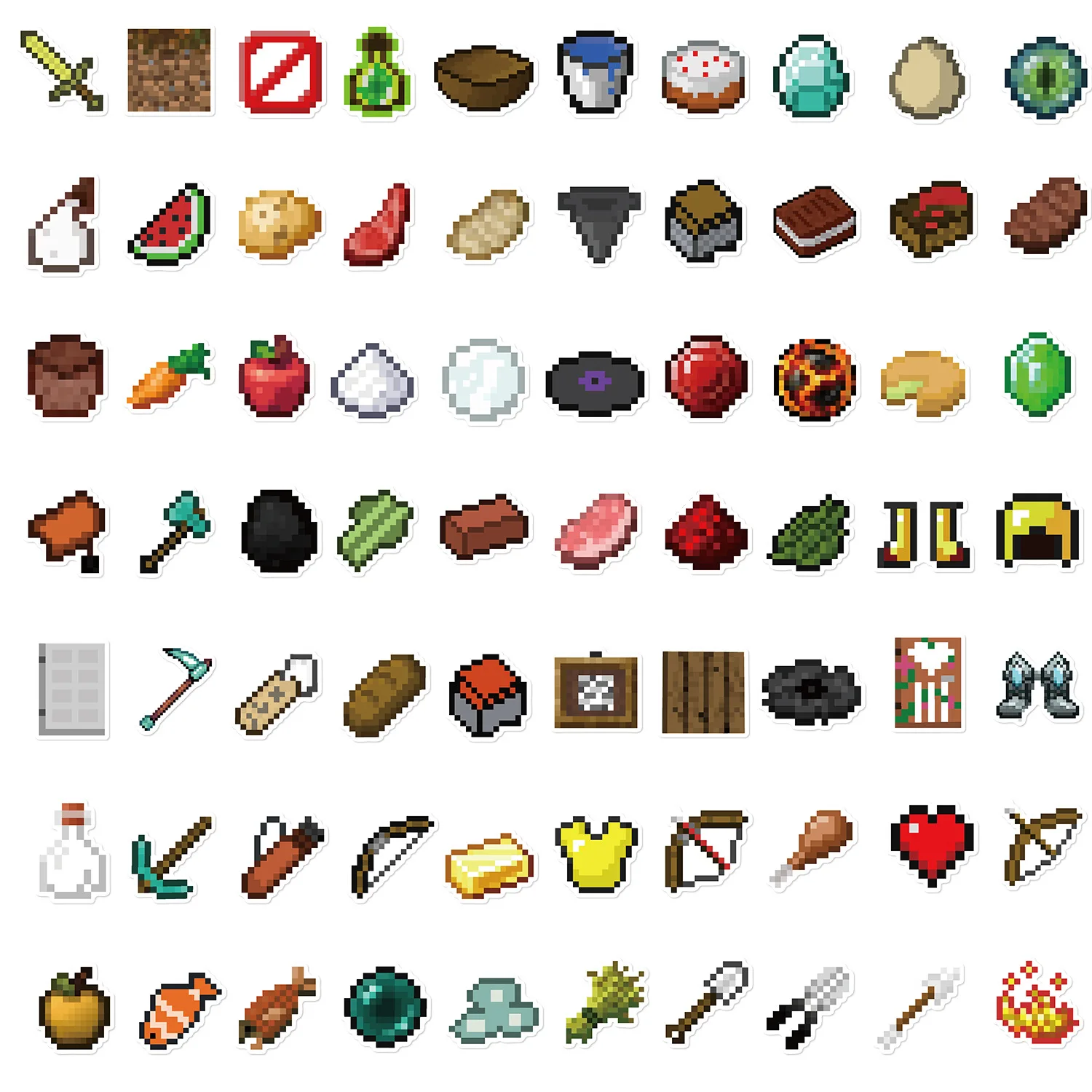 70/140PCS Pixel Wind Material Aufkleber Kreative Personalisierte Dekoration DIY Notebook Linie Gepäck box aufkleber – Detail 5