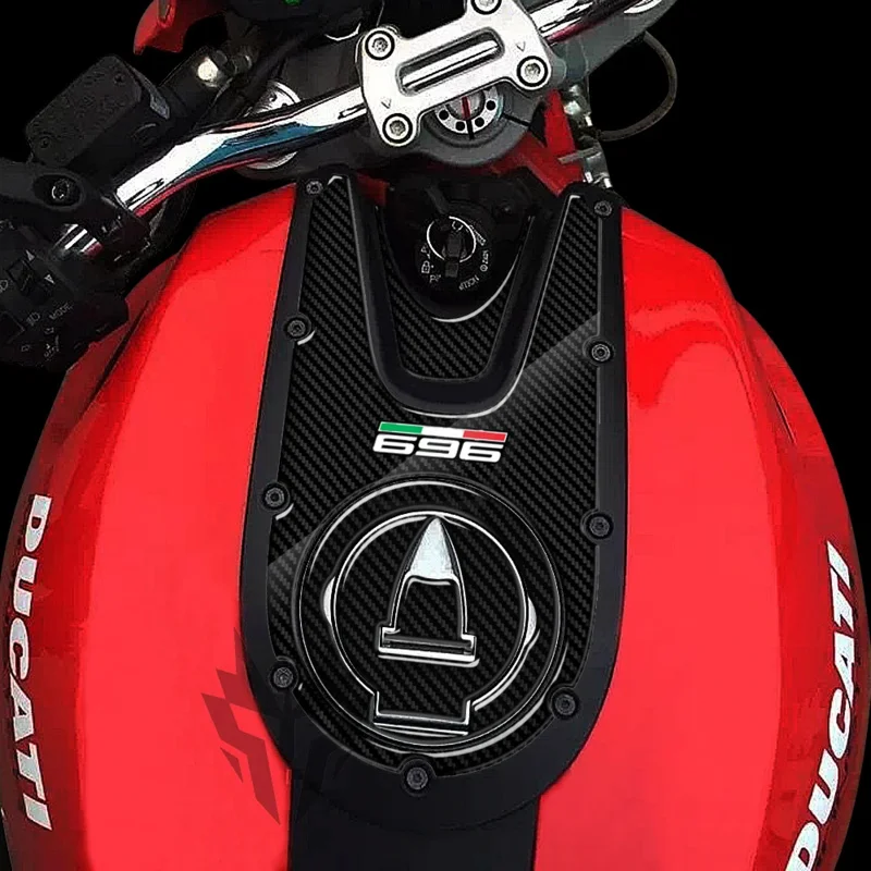 

Для Ducati Monster 696 2008-2014 3D углеродный вид мотоциклетная топливная бензиновая крышка наклейки Защита бака