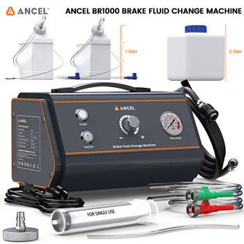 ANCEL BR1000 Car Brake Oil Filling Changer Extractor Machine Electric Pulse Vacuum Transfer Pump Clean The Pipeline 0.2MPa