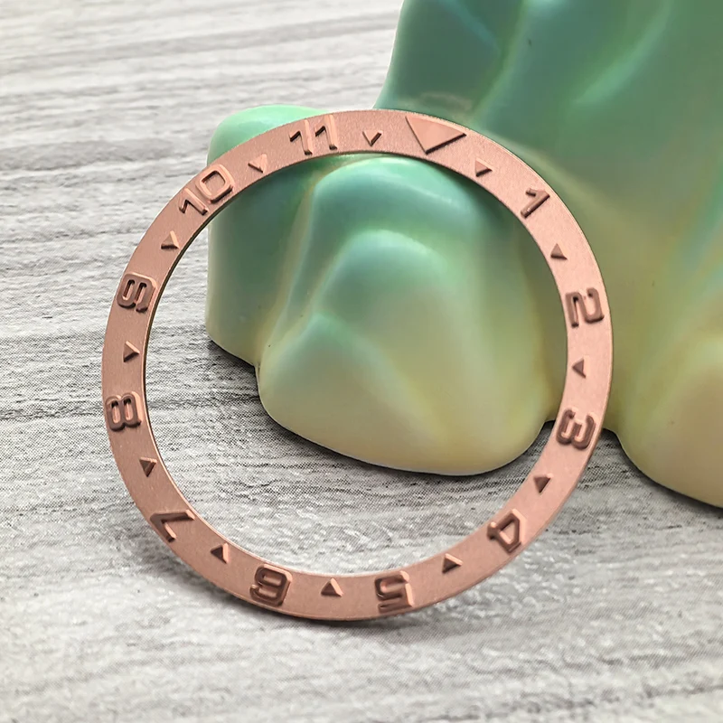 Mod 38 mm x 31,5 mm SKX007 flacher Metall-Lünetteneinsatzring, passend für SKX007 SKX009 SRPD Uhrengehäuse NH36 NH35 Uhrwerk, Lünettenring-Teile – Detail 4