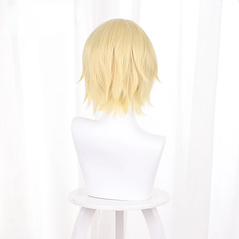 Genshin Impact Dainsleif Cosplay  Wig Blond Wig Cosplay Anime Cosplay Wigs Heat Resistant Synthetic Wigs Halloween