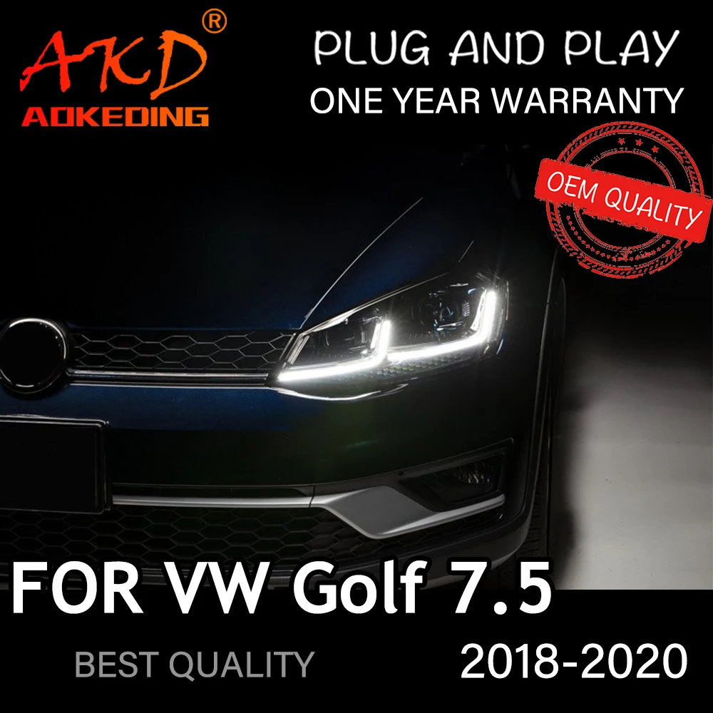 ヘッドライト VW ゴルフ 7.5 2018-2020 車 automobile автомобильные