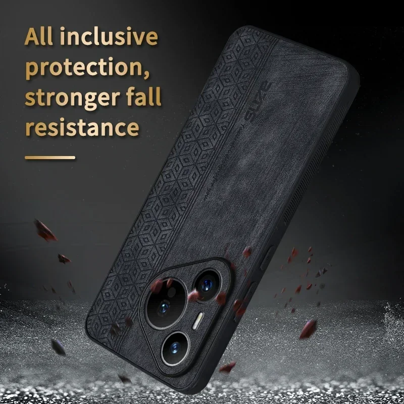 EUCAGR PU Leather Elite Shockproof Cell Phone Case - Premium Protection Series