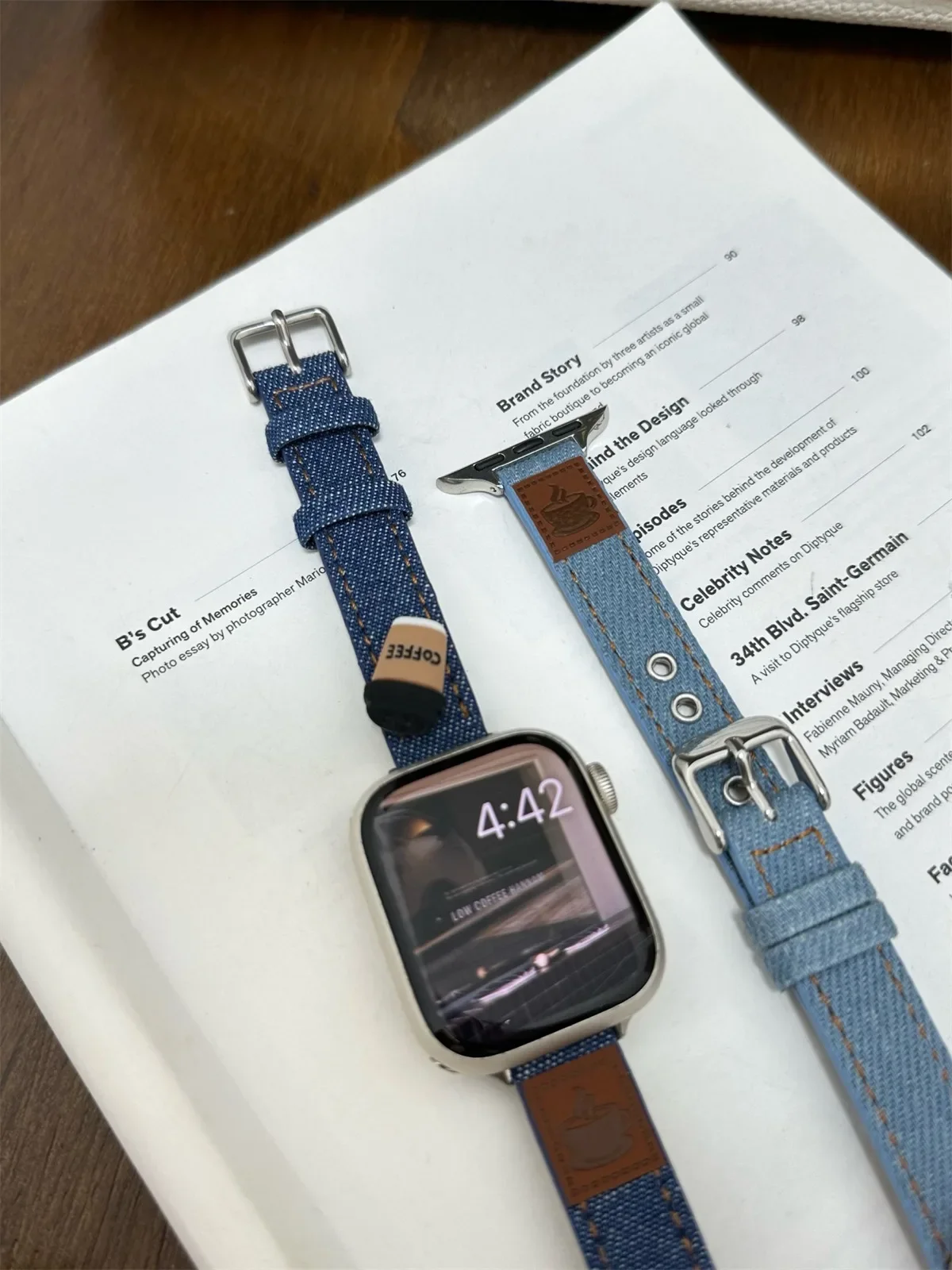 Bracelet de montre pour iWatch 42/44/45/46/49 mm 38/40/41 mm Bracelet de montre tendance en cuir PU pour montres de la série Ultra2 Série 10/9/8/7/6/5/4/3/2/1_voghion.com