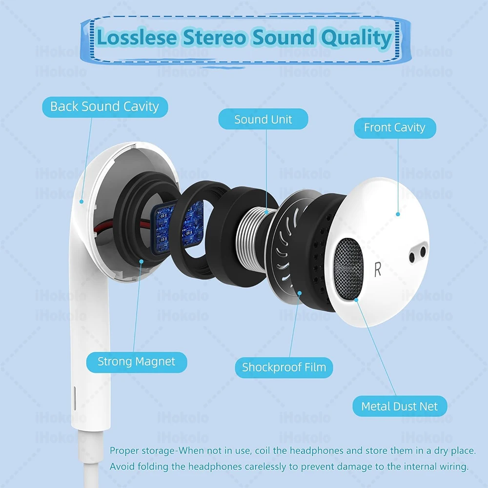 Cuffie in-ear usb-c cablate per smartphone_voghion.com