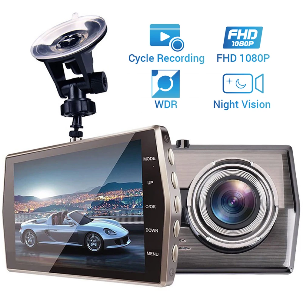 

Dash Cam Car DVR Full HD 1080P Rear View Vehicle Camera Video Recorder Black Box Auto DVR Dashcam Car Accessories Multi-language