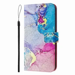 Marble Daisy Painted Phone Case - Nokia g22 (Colorful Marble EN)