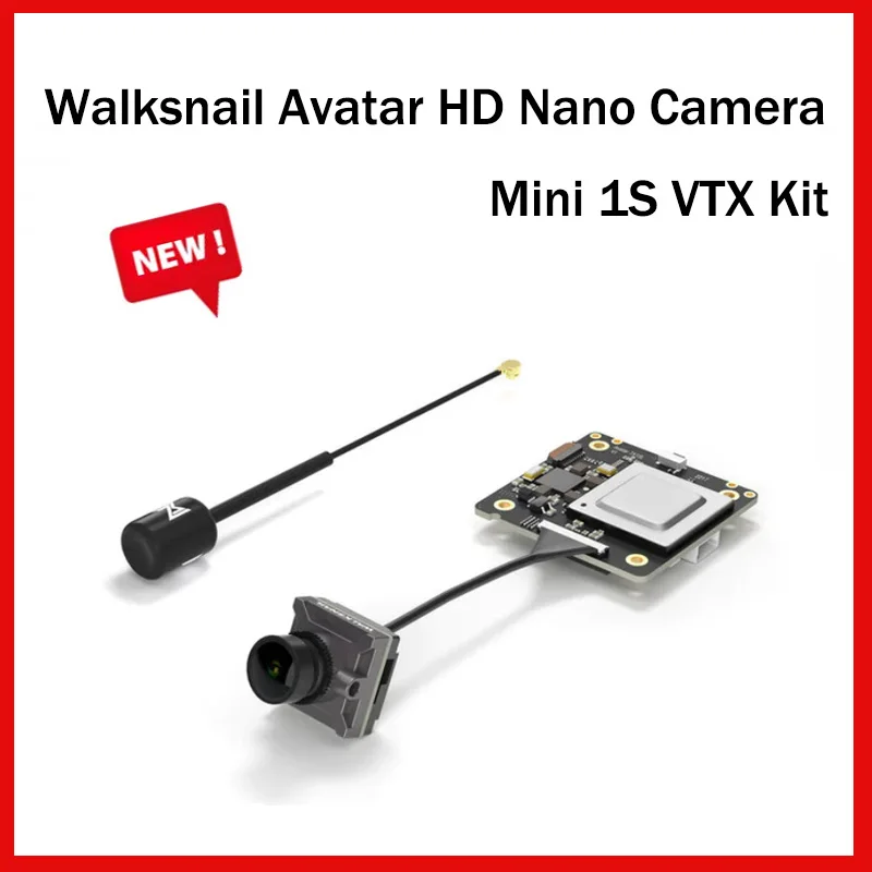 

Walksnail Avatar HD нано-камера/Mini 1S VTX Kit Встроенная память 8 ГБ для FPV Tinywhoop Racing Drone