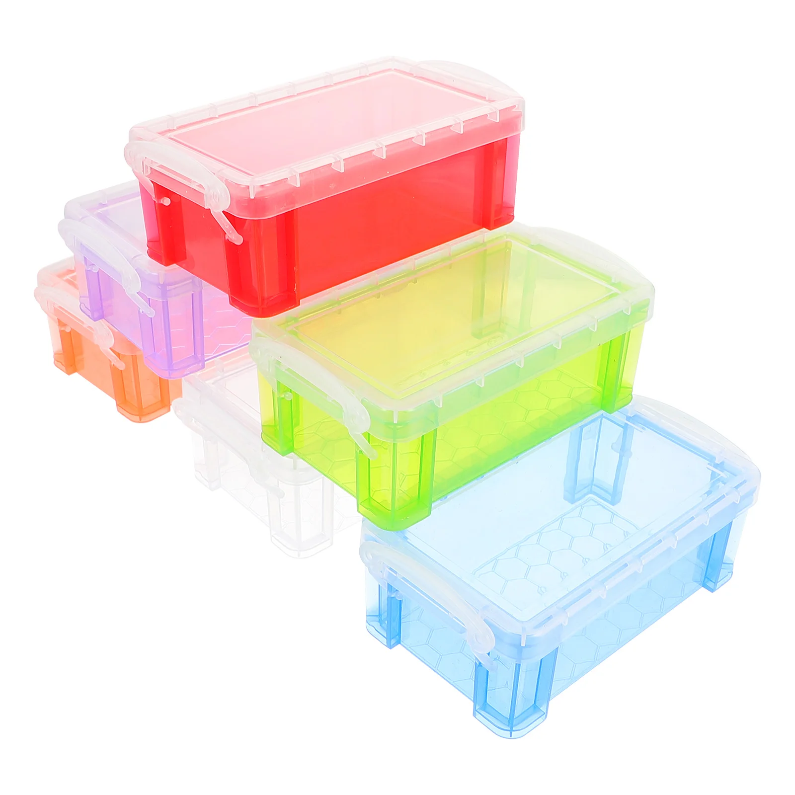 

6 Pcs Storage Box Shoe Organizer Shoe Folding Rack Mats Bins Case Lovely Desktop Household