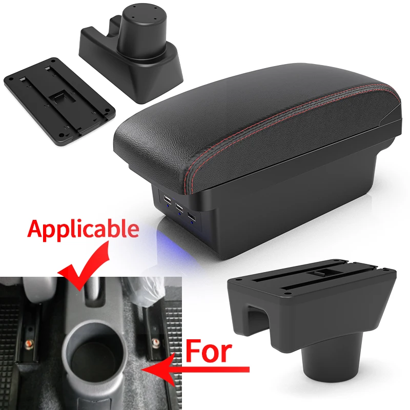 Car Armrest Storage Box For Mitsubishi Attrage Mirage For Dodge Attitude Mitsubishi Space Star Car Accessories car armrest box