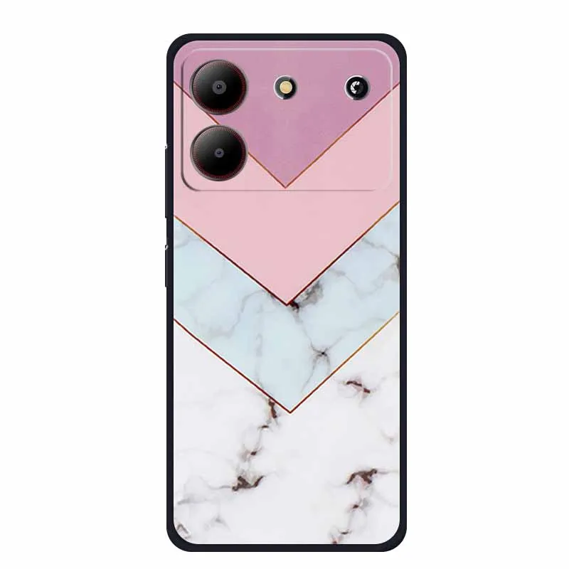 Marble TPU Soft Silicone Back Cover - Colorful Phone Case