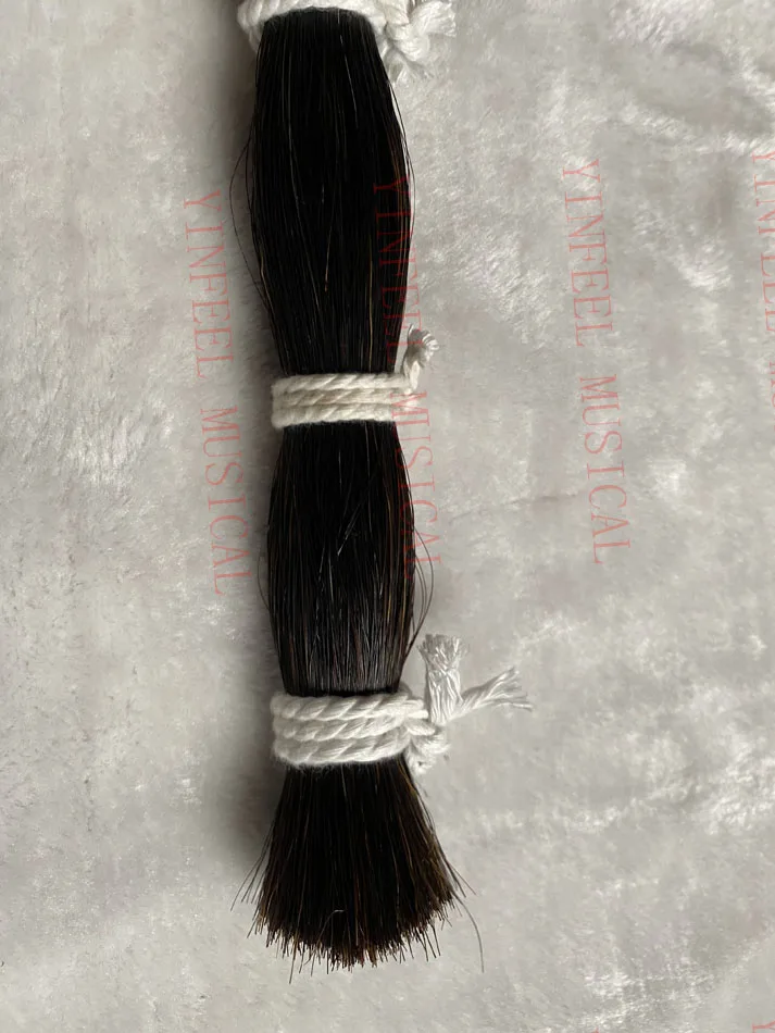 250g 80-85cm 천연 말털 흰색/검정색 말꼬리 바이올린 활털 몽골 말털