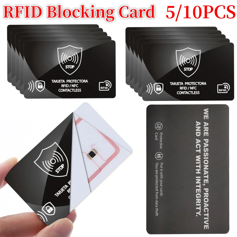 RFID Blocking Card Protector for Credit Debit Cards and Passports