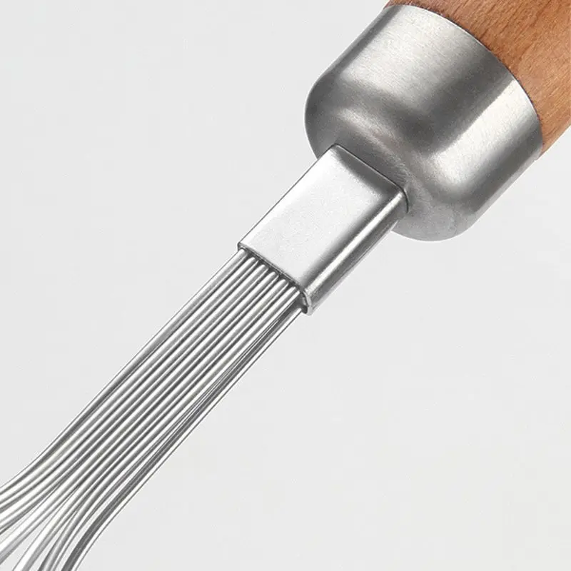 

Stainless Steel Egg Beater Hand Mixer Multifunction Cake Stirring Whisk Frother Wooden handle Kitchen Gadgets