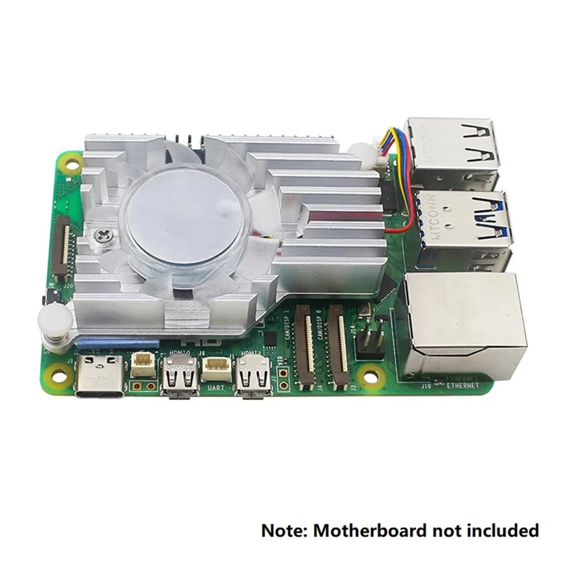 For Raspberry Pi Active Cooler With PWM Cooling Fan Aluminum Heatsink Radiator For Raspberry Pi 5 5B Spare Parts