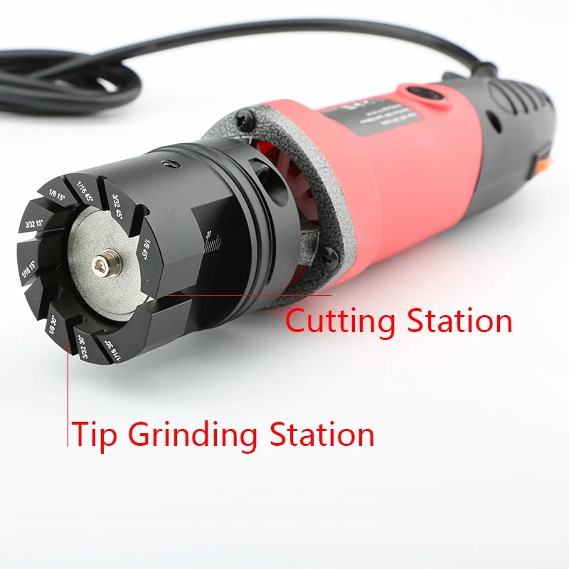 Handheld Tungsten Electrode Grinder 220V Dustproof  Portable Tungsten Sharpener for Electrode 1/8 1/16 3/32 inch 15 30 45 degree 3