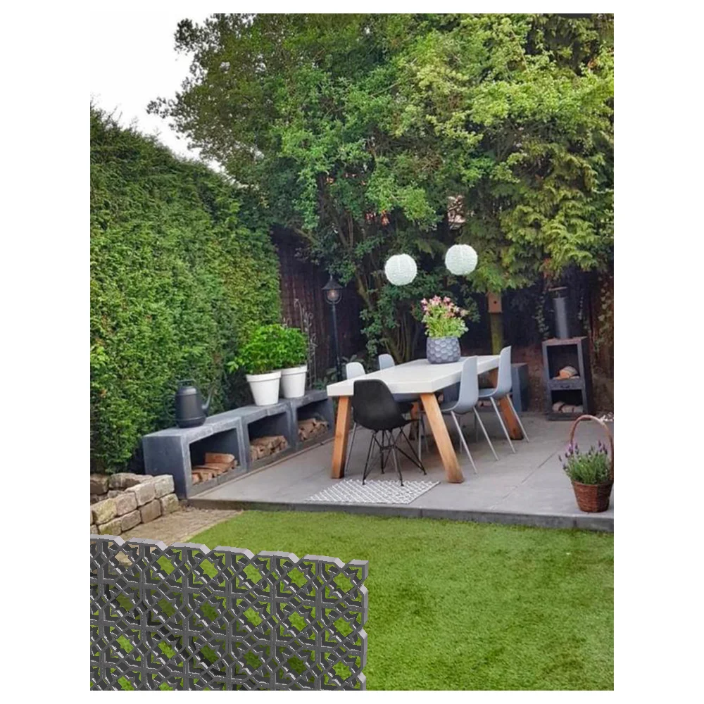 20X20Cm Creative Mold Plastic Handmade Diy Combination Ornament Antique Ancient Garden Path Wall Brick 3D Carving