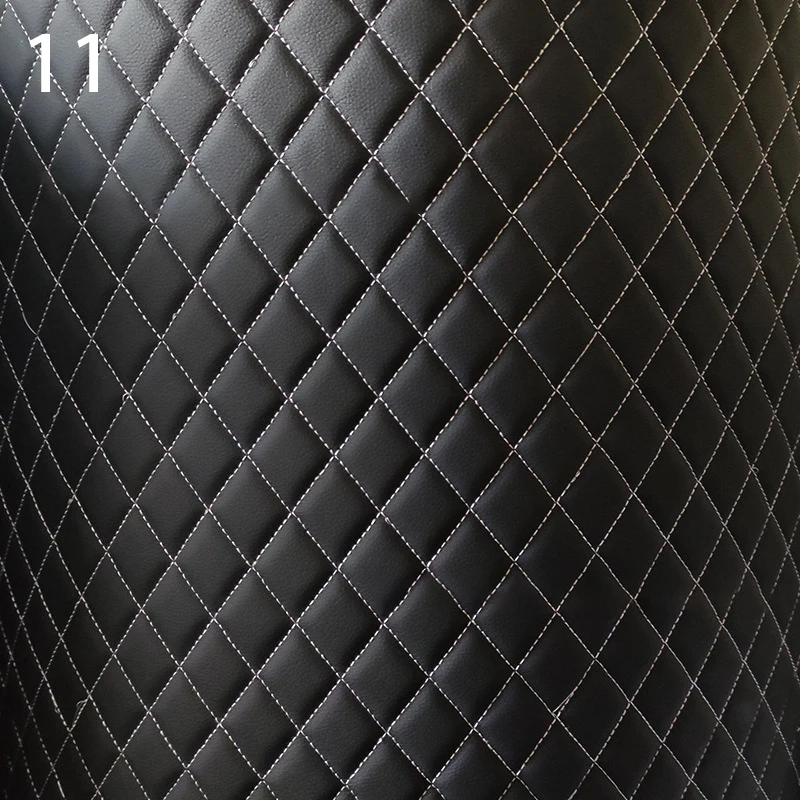 Luxurious Quilted Faux Leather Fabric for Interior Décor and Upholstery