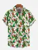 Men's Shirt Mexican Party Creative 3D Printed Tops Summer New Hawaiian Casual Loose No pockets Short Sleeve Shirt 4
