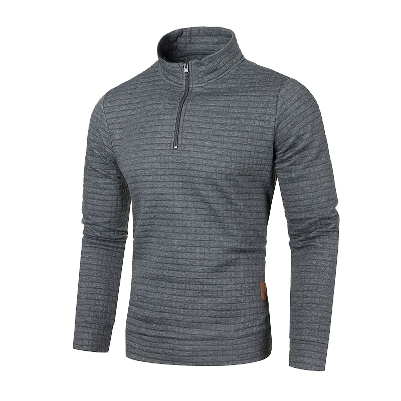 Men's Half Zipper Turtleneck Sweatshirt - Cozy & Stylish
