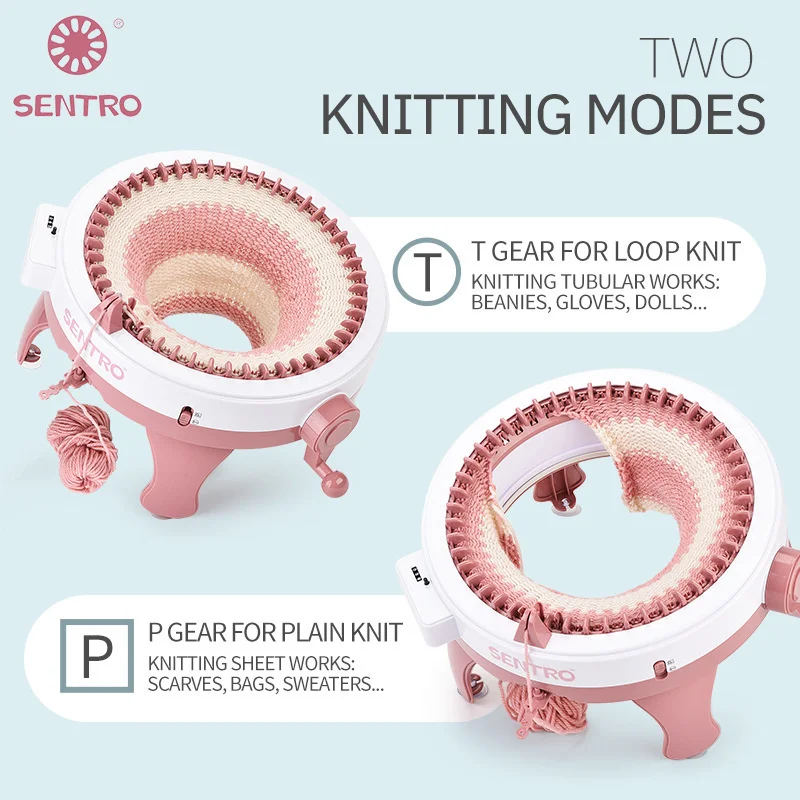 48 Needles Knitting Machine Breimachine Creative Manual DIY Loom Sentro Knitting Machine Tricoter Sewing Hat Sock Lazy Artifact knitting supplies knitting craft supplies knitting loom knitting machine