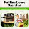 2 Set Magnetic Shelf for Refrigerator with Wood Lid, Fruit Potato & Onion Storage Bins, Pantry Organizers & Storage, Large 4