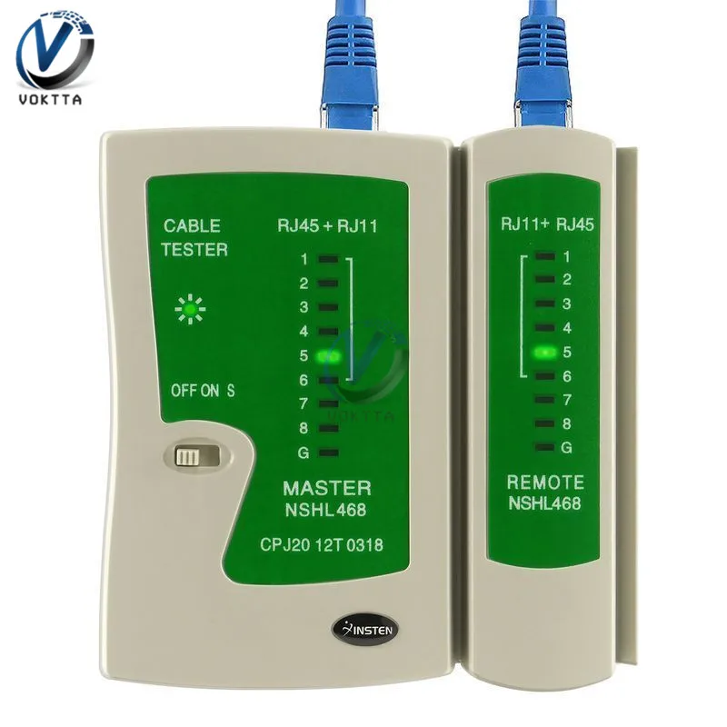 Network Tester Network Cable Tester LAN Cable RJ45 RJ11 RJ12 CAT5 Network Cable Tester Detector Tracker Remote Test Tool Kit 5
