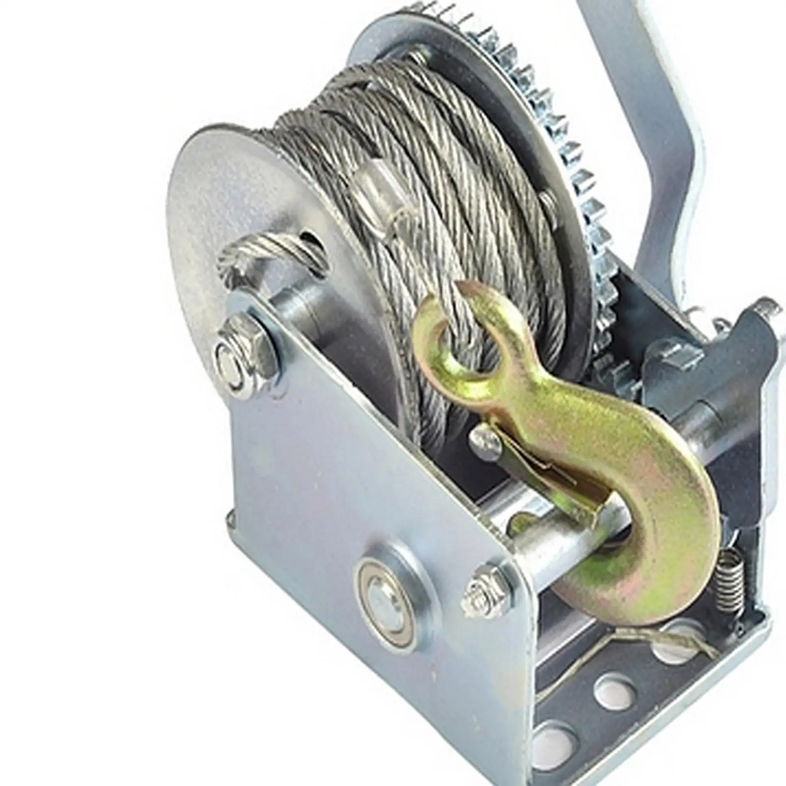 

Manual Hand Winch 800lbs Replacement Parts with Rope Practical Repair Fittings Simple to Use Cable Trailer Winch for Motorhomes