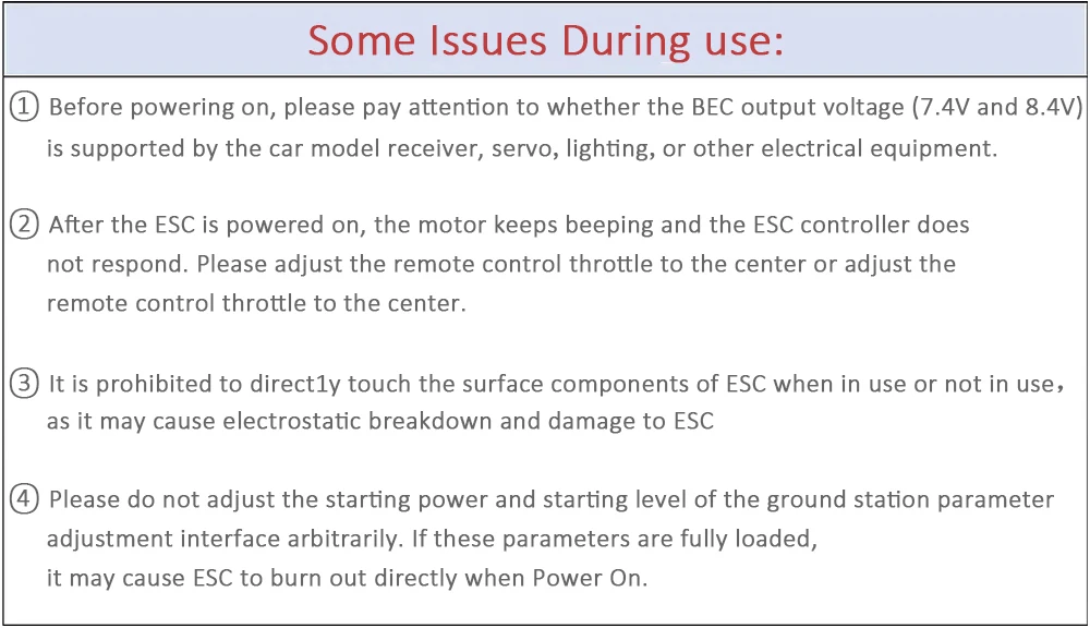 Description Picture 5 of itemRevvitRC H3110 2250KV 1850KV 2-4S 14-Pole Outrunner Brushless Motor 3.17mm Shaft AM32 50A 3-6S 32-bit Car ESC For RC 1/10 RC Car