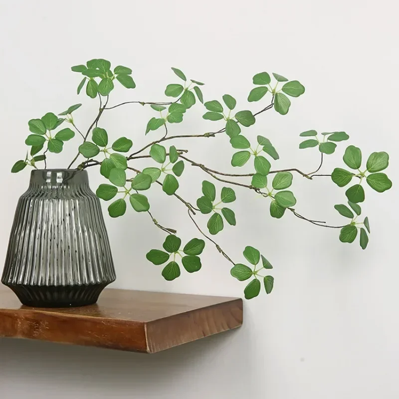 Artificial Plants Guanyin Lotus Leaf 90cm/35.4in Fresh Pastoral Style Home Decoration Living Room Table Decoration Fake Plants 1