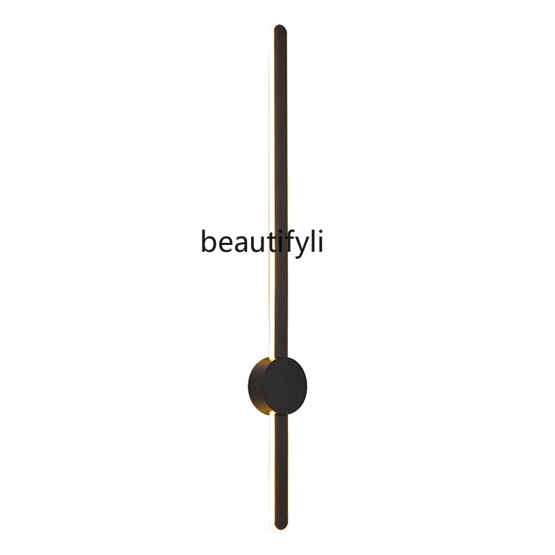 

HJ Wall Lamp Bedside Lamp Modern Minimalist Background Wall White Minimalist Strip Wall Lamp