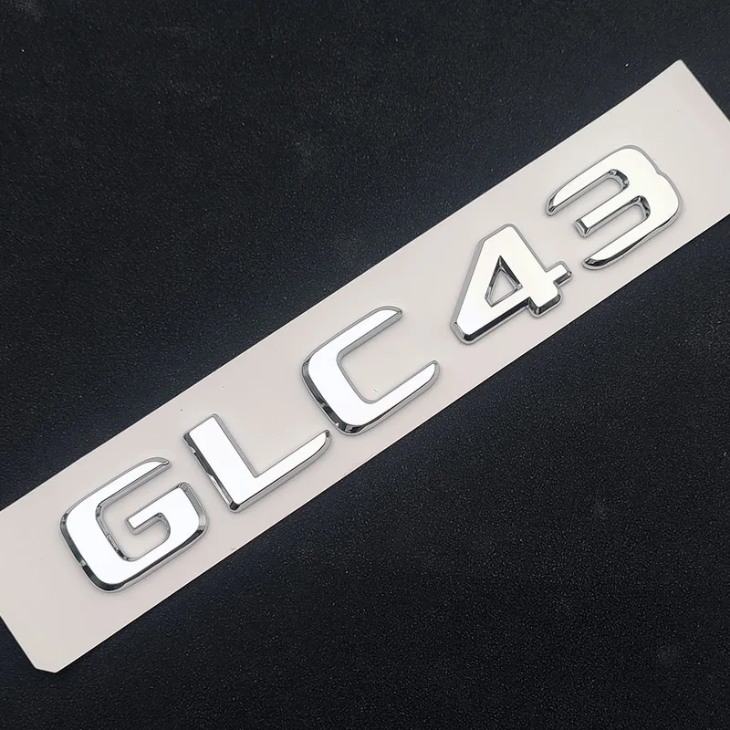 3D ABS Car Badge BITURBO 4MATIC Emblem Rear Trunk Letters Logo For C43 W205 W204 E43 W213 W212 GLE43 X253 GLC43 W167 Accessories