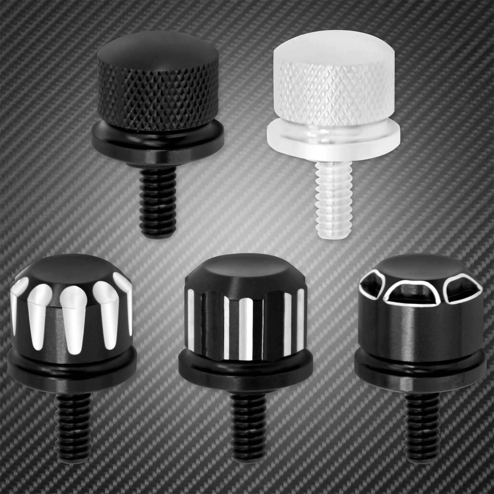 Motorcycle Seat Bolt Tab Screw For Harley Touring Road King Street Glide Softail Dyna Sportster XL