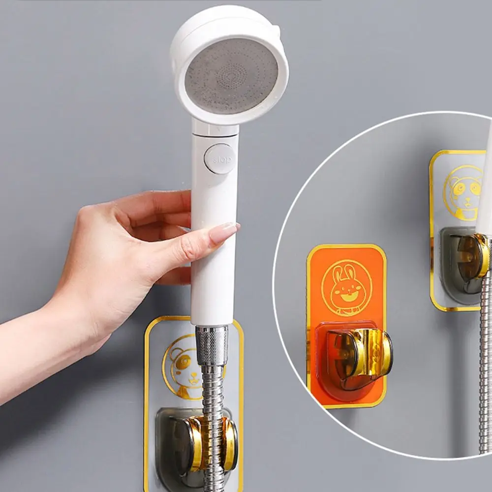 

Настенный кронштейн для душа, милая самоклеящаяся Подставка для душа без отверстий, регулируемый водонепроницаемый держатель для душевой головки, для кухни