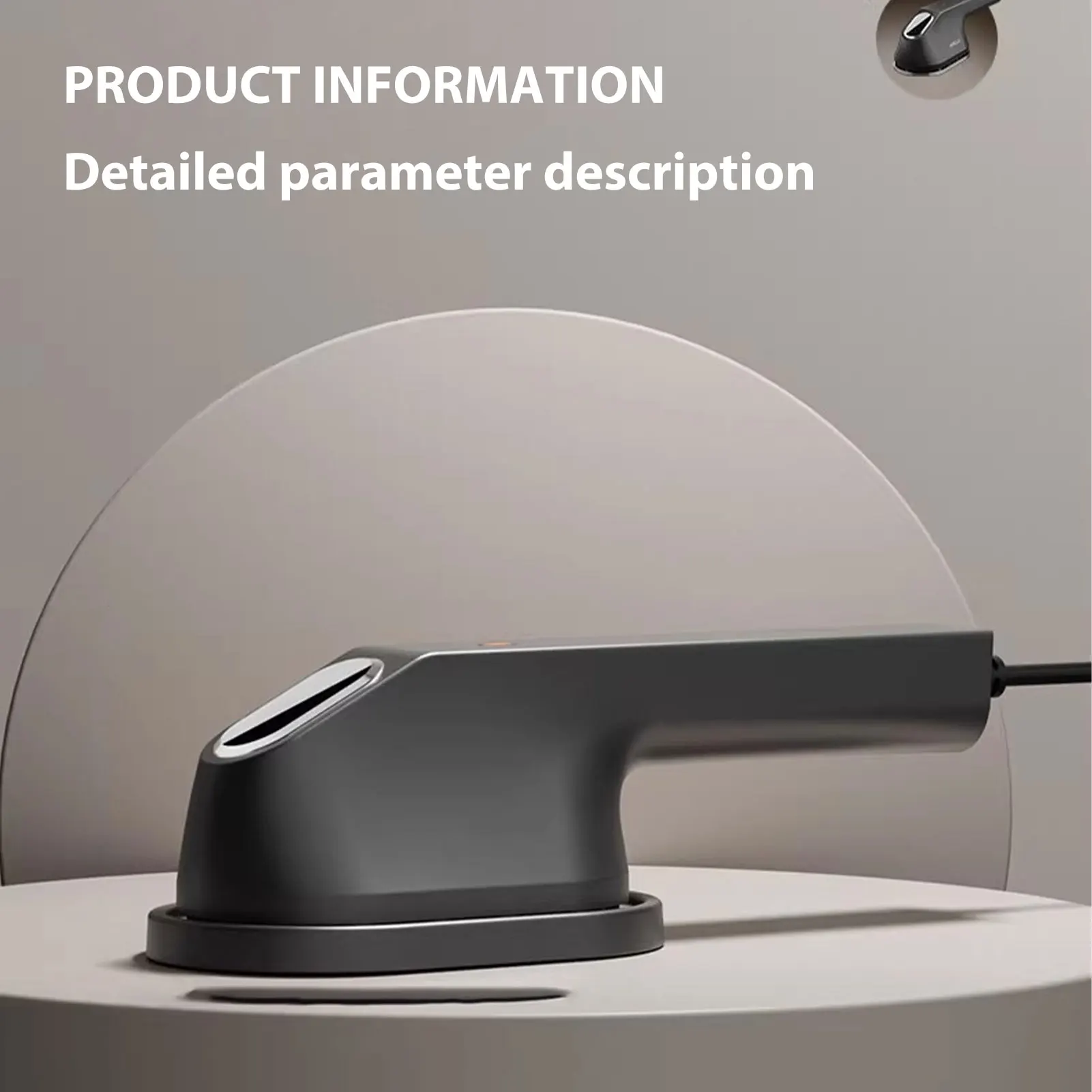 Portable Steam Iron Handheld Garment Steam Iron with Hanger Constant Temperature Heating Fast Wrinkle Remover Overheat for Home