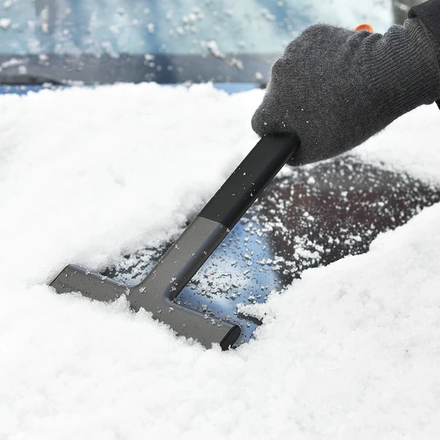 Pelle à neige pour voiture avec fenêtre pour balayer la brosse, dégivrage  du pare-brise, en plus du grattoir à glace - AliExpress