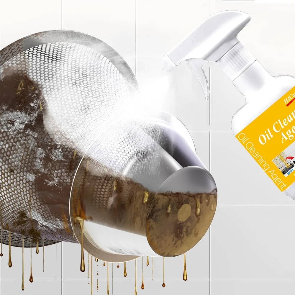 Heavy Oil Cleaner Kitchen Oil Stain Degreaser Stains Remover Cleaning Grills Ovens Home Cooktop Cleaning Spray