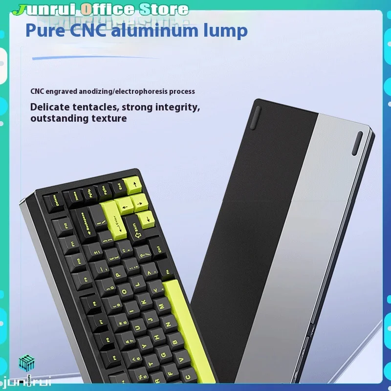 

Aula M75 Mechanical Keyboard Aluminum Alloy Rgb Hot Swappable 81 Keys Three Modes Customized Wireless Bluetooth Gasket Game