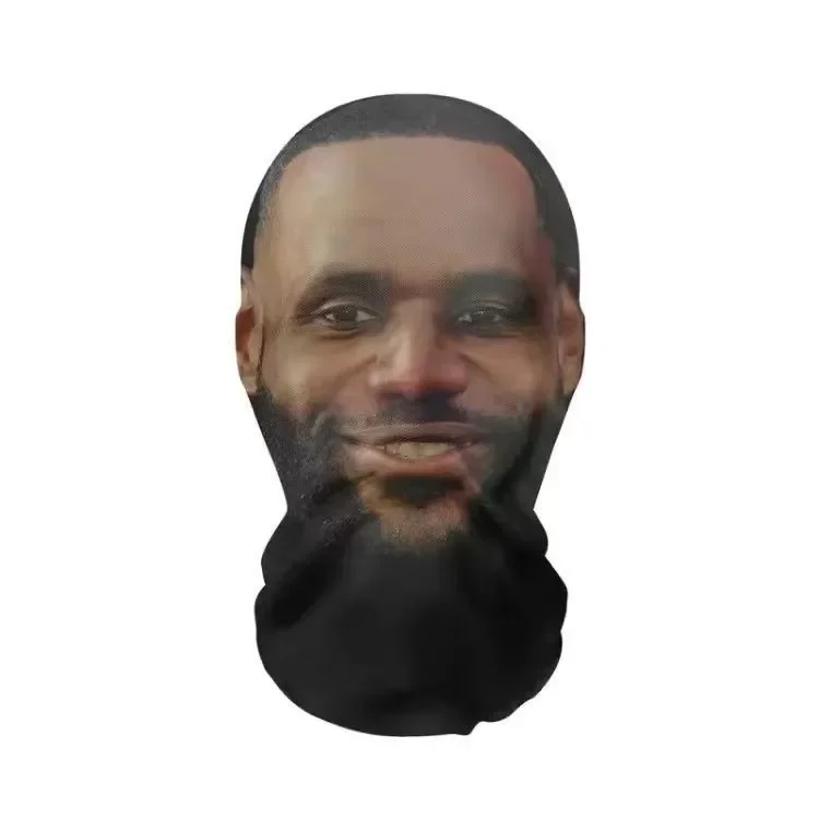 Fashion Hip-Hop Superstar Celebrity Full Face Mask with Elastic Mesh for Halloween Cosplay Headwear