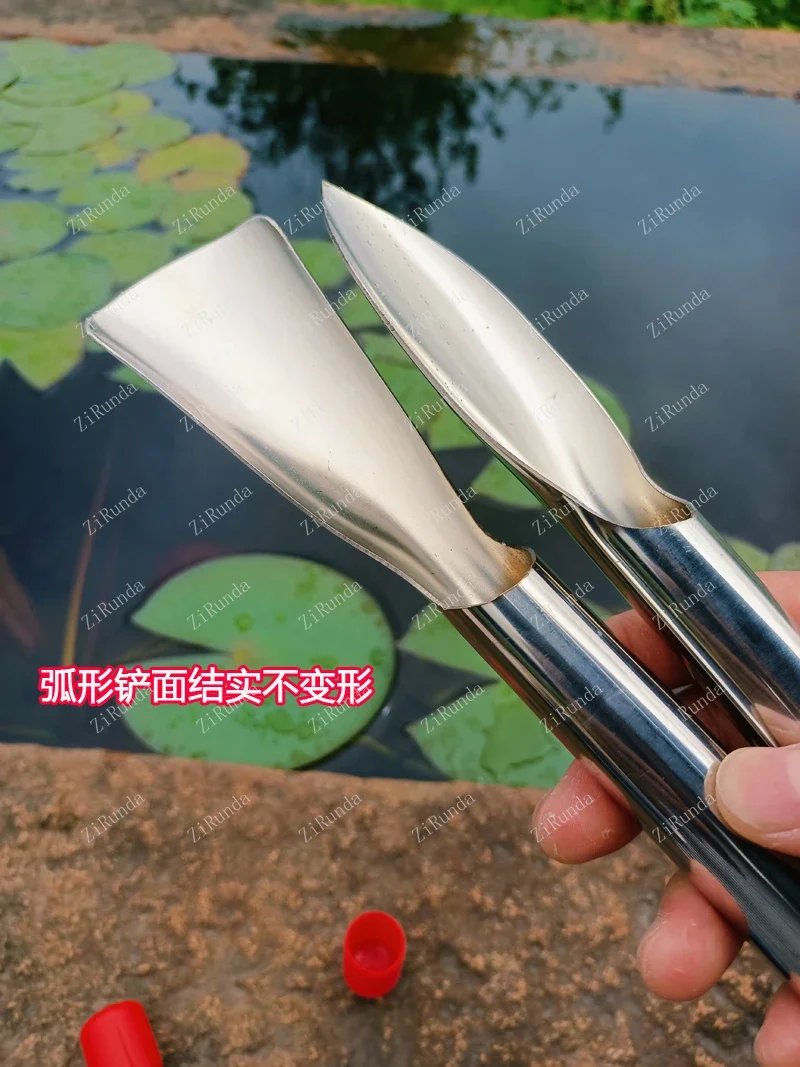 *Soil digging tip shovel Flower gardening shovel Stainless steel flat head shovel Small integrated molding household 4