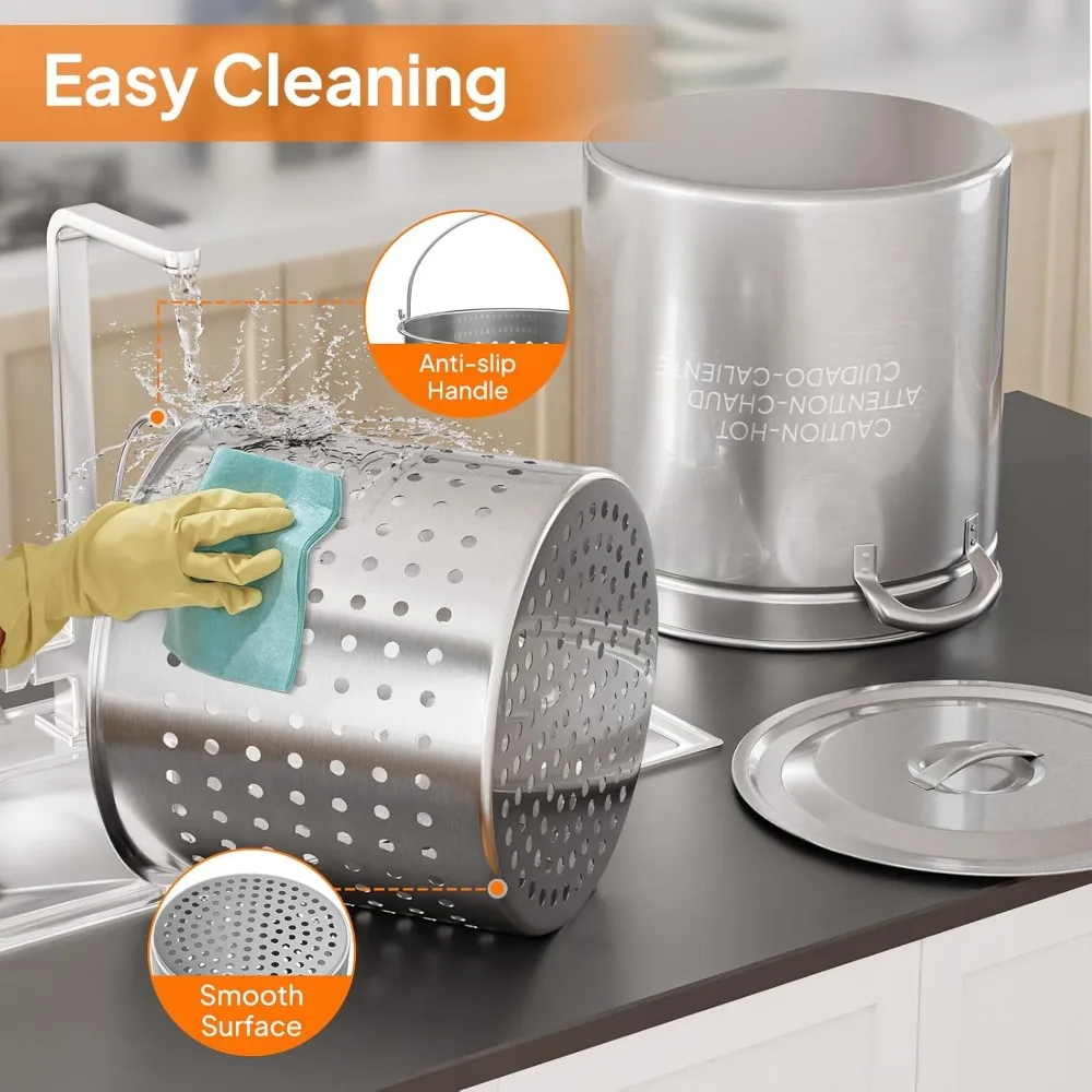 36QT Seafood Boil Pot 4