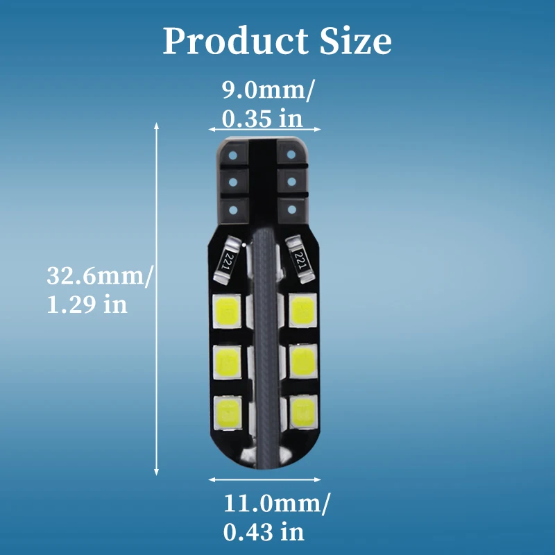 6x W5W LED  T10 24SMD ڵ ̵    194 168 2835 ȭƮ  ȭƮ ȣ 
