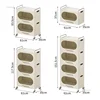 Nordic Multi-functional Home Portable Storage Cabinets Small Apartment Kitchen Cabinets Multi-layer Kitchen Cabinet with Pulleys 6