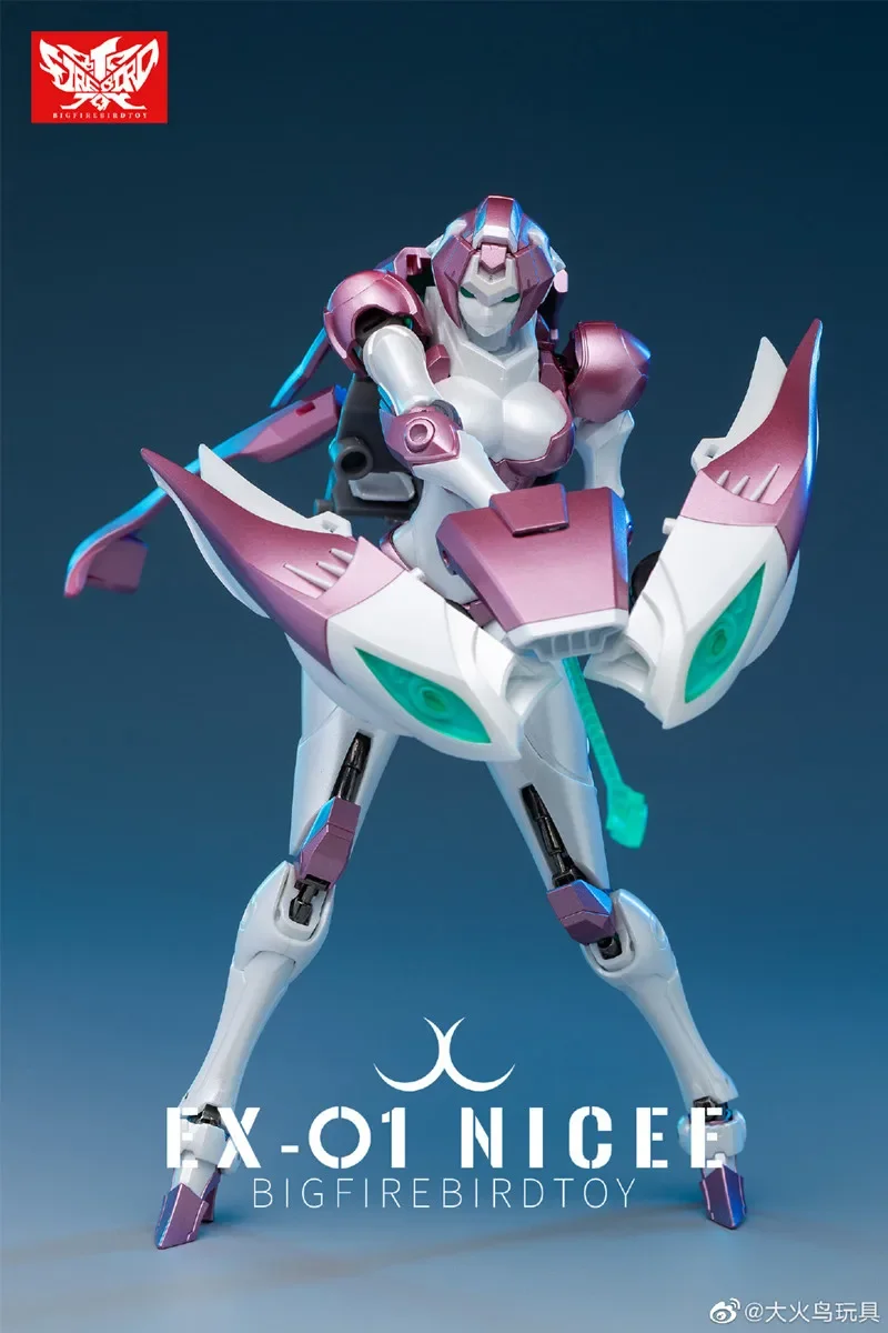 재고 변신 장난감 루즈 파이어버드 100%, 오리지널 피젯 요이즈 로봇, Nicee Arcee EX01 EX-01 액션 피규어, 소장용 선물